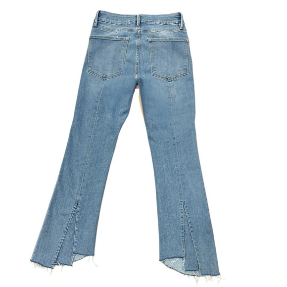 FRAME DENIM Le Crop Mini Boot Kick-Flare Mid Rise Triangle Gusset Jeans Size 26 - Picture 13 of 16